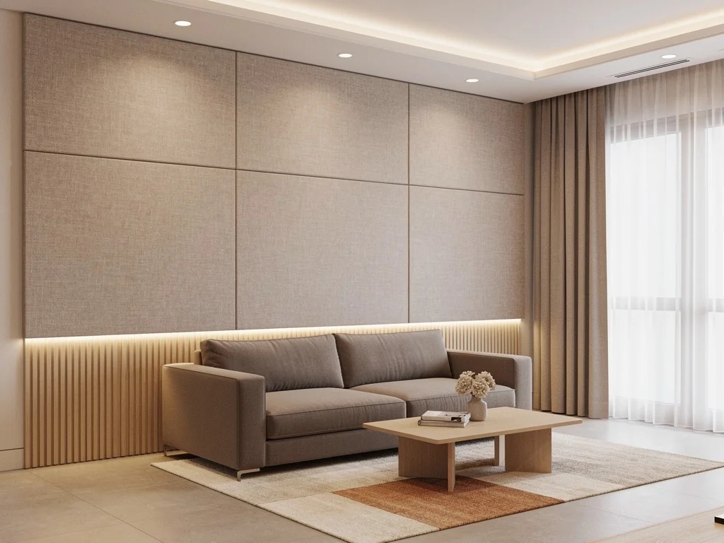 Cloison mitoyenne d'appartement traitée pour l'acoustique
